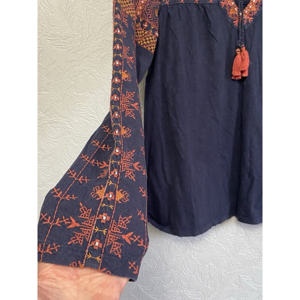 Fat Face Size 6 Embroidered Boho Top L9 - Picture 3 of 9